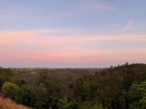 Sunset over the Monchique hills